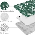 thumbnail image 5 of Green Christmas Snowflake Pattern Bathroom Rugs Sets 3 Piece,Toilet Cover Set,Absorbent Non Slip Bathroom Mats Sets with U-Shaped Contour Rug Toilet Rug Set, 5 of 5