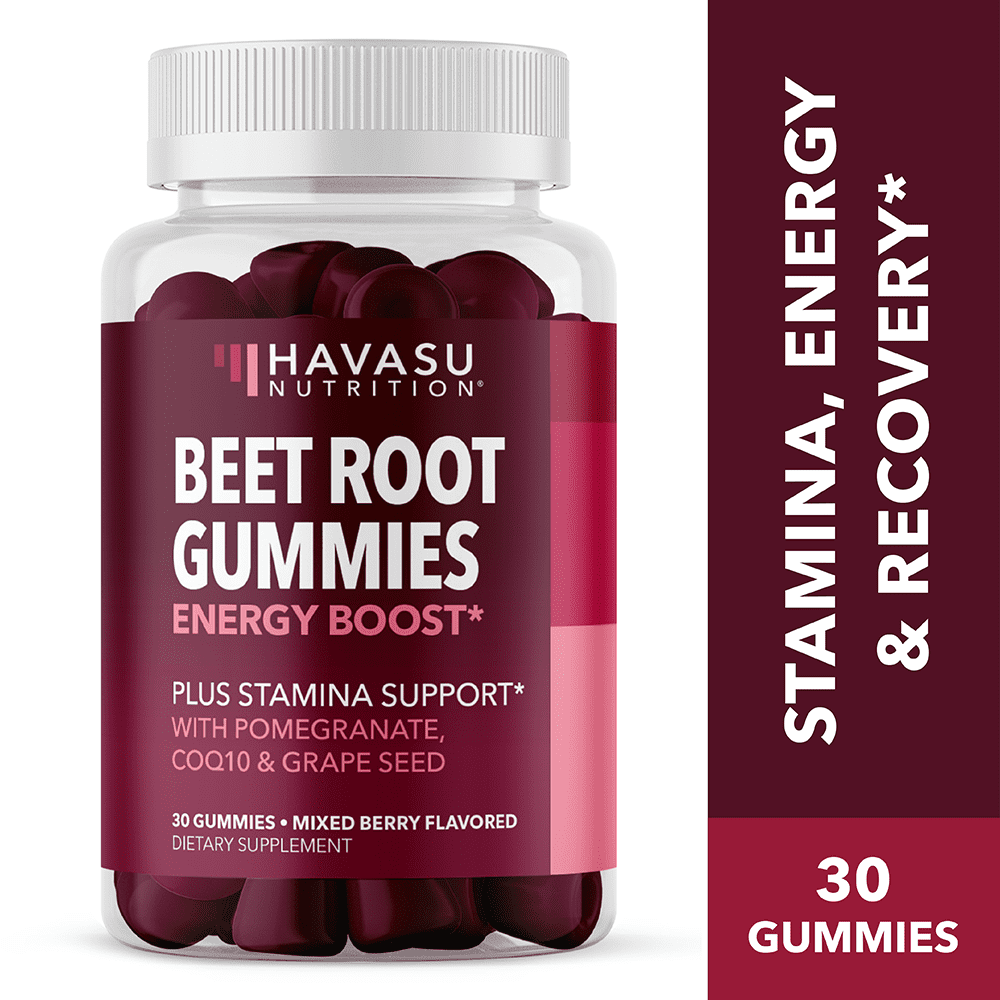 Havasu Beet Root Gummies Beet Chews for Energy Boost & Stamina