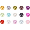 thumbnail image 2 of 9000pcs 15 Colors 4mm Half Pearls for Crafts Flat Back Pearl Cabochon Half Artificial Pearl Bead Flat Back Plastic Beads for Shoes Wedding Dress Craft DIY Phone Nail Art Making, 2 of 6
