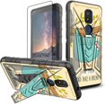 thumbnail image 1 of Case for Cricket Icon 3 (3rd Version)/At&t Motivate 2 (2nd)/Cricket Splendor with Screen Protector & Kickstand Dual Layer Shockproof Protective Phone Case for Cricket Icon 3 - Cute Dinosaur, 1 of 6