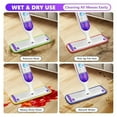 thumbnail image 6 of Happydeer Microfiber Mop Pads 1Pcs, Mop Pads Refills for 13''-15'' Spray Mop, Machine Washable Mop Pads Replacement for Multi-Surface Floor Cleaning Mop Pad Wet/Dry Cleaning Trawl Pads, Purple, 6 of 9