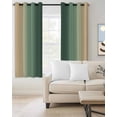 thumbnail image 2 of Yellow Forest Green Gradient Blackout Curtains 84 Inch Length Minimalist Ombre Modern Art Thermal Insulated Window Curtain Window Drapes 2 Panels for Bedroom Living Room 52"Wx84"L, 2 of 9