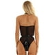 thumbnail image 5 of NECHOLOGY Ropa Interior Mujer Adulto Lencería Sexy Para Mujer Exquisito conjunto de lencería de cuero artificial para mujer Babydoll Intimates ropa de dormir Negro X-Grande, 5 of 7