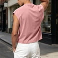 thumbnail image 6 of Kalauyu Sleeveless Athletic Tank Tops for Men Round Neck Cotton Blend Loose Summer Breathable Solid Color Workout Sleeveless Tees, 6 of 9