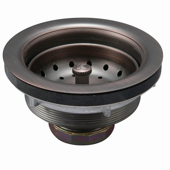 Keeney K5435VB Stainless Steel Fixed Posted Kitchen Sink Strainer, Venetian Bronze