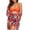Orange, variant on Aoochasliy Swimsuits for Women Clearance Spring Flower Print Ring Linked Push Up Bikini Swimsuit Bikini 3-Piece Swimwear Beachwear Set Covers