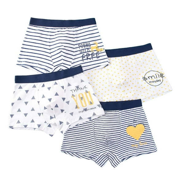 NIEWTR aining Underwear Absorbent Toddler Potty Trained Pants for Boys and Girls, 12 Months - 9 Years Gifts for Boys Cotton Briefs Multipack for Toddler Boys Gifts(White,4XL)