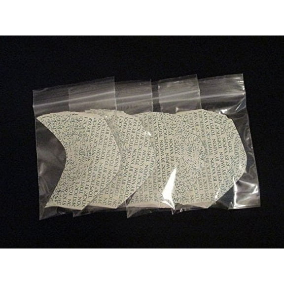 Vapon Topstick Custom Cut Front "B Curve" 100 Double-Sided Strips Clear Hairpiece Tape 3" - By Vapon