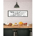 thumbnail image 3 of CDDposter Bless the Food Before Us Wall Decor: Farmhouse Rustic Kitchen Signs Wall Decor Framed Hanging Wall Plaques 12" x 40",Inspirational Quotes The Family Beside Us Signs, 3 of 5