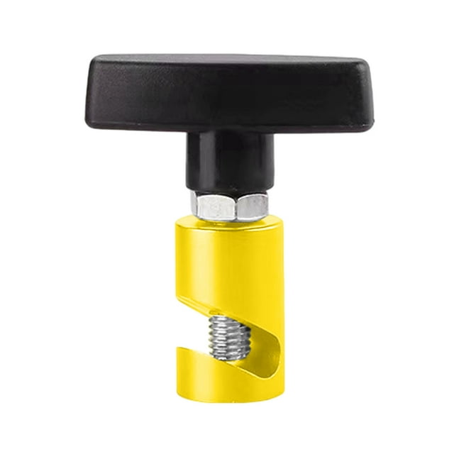 Automotive Hood Support Rod Clamp Tool for Car Engine Hood and Trunk Lift Struts with Adjustable 3/8 in Fixing Size and Anodized Blue Aluminum Body