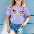 thumbnail image 2 of Byoo Easter Letter Graphic Big Girl Tee Short Sleeved Round Neck Popular T Shirt Outdoor Kids Basic Comfy Shirt, Sizes10-11Y, 2 of 5