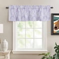 thumbnail image 2 of Light Purple Flowers Rod Pocket Curtain Valance, Spring Vintage Flowers Rustic Plants Farmhouse Window Valance for Living Room, Bedroom, Kitchen 42"W x 18"L, 2 of 9