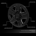 thumbnail image 7 of DNA Motoring ZTL-Y-0282 For 2006-2012 Toyota RAV4 Wheel Hubcap Skin Cover 17" X 6.5", 7 of 7