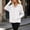 #0484-White, variant on Women's Loose Fit Hooded Sunscreen Jacket UPF50+ Long Sleeve Zip Up with Pockets for Hiking Beach Travel