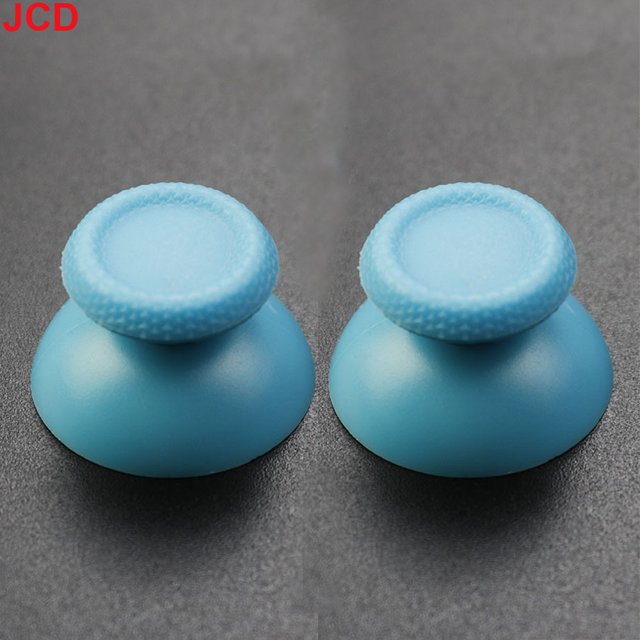2pcs 3D Analog Joystick Stick For PS5 Controller Analogue Thumbsticks Caps Mushroom Game Head Rocker Replacement light blue