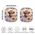 thumbnail image 4 of Jeiento Hippie Flower Highland Cow Car Window Shades Foldable Automotive Interior Accessories for Sun Protection Heat and UV Rays That Keeps Vehicle Cool Universal Fit Most Cars Men, 4 of 7