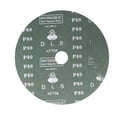 thumbnail image 3 of Discos de resina de óxido de 80 granos Uxcell con agujero central para lijado y pulido de aluminio marrón, 10 piezas, 3 of 4