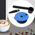 thumbnail image 1 of Cápsula de café, filtro de doble capa, fácil limpieza con cepillo, juego de cucharas, cápsula de café con cucharas, soporte de cápsulas de filtro para 180ml Baoblaze Vaina de cápsulas reutilizables, 1 of 8