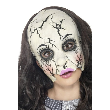 Damaged Doll Mask Costume Accessory