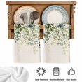 thumbnail image 5 of Sage Green Kitchen Towels Set of 3, Eucalyptus Leaves Absorbent Dish Towels for Kitchen, Microfiber Hand Towel, Quick Drying Tea Towel for Cleaning Decorative Dishcloths Summer Botanical Watercolor, 5 of 7