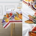 thumbnail image 3 of Thanksgiving Tablecloth Pumpkins Maple Leaves Fall Printed, Autumn Thanksgiving Harvest Vintage Washable Table Cover for Party Picnic Dinner Decor 60x102 Inch, 3 of 4