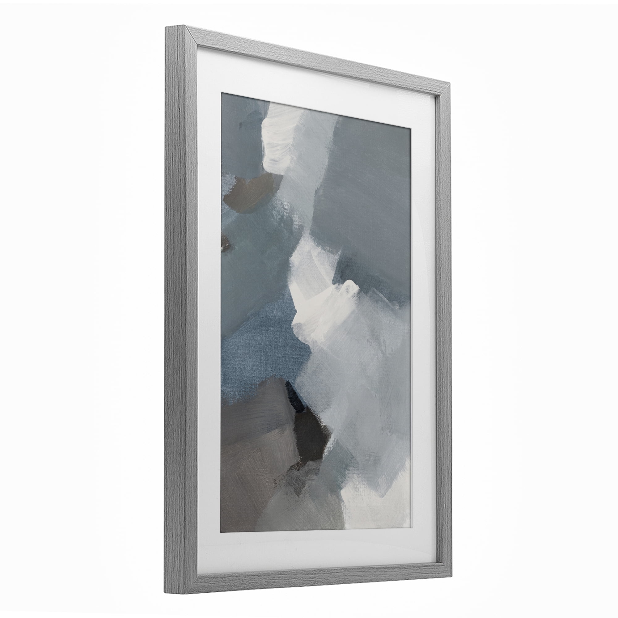 Stupell Industries Stormy Grey Abstract Gray Framed Print Under Glass, design by Lanie Loreth