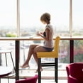thumbnail image 3 of PiccoCasa Stretch Spandex Bar Stool Cover for Short Back Chair Gold 2, 3 of 8