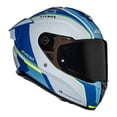 thumbnail image 2 of Casco Certificado Cerrado Azul Matte Con Lentes Talla L, 2 of 4