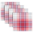 thumbnail image 4 of Iauyy Satin Napkins Set of 1- Pink-red Blue Plaid DIY Printing Decoration Cloth Napkin- Easy Care for Home/Party, 4 of 8