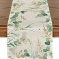 thumbnail image 1 of Home Decoration Table Runner, Botanical Pattern, Summer Decor, Easy to Clean, Durable Flax, Quick Dry, Watercolor Design, Rabbit Party Decoration, for Tables Accommodating 4-6, 1 of 6