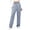 White #024, variant on Wide Leg Jeans Woman Elastic Waist Baggy Drawstring Pull On Trouser Jeans High Waisted Stretchy Straight Leg Denim Pants