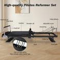 thumbnail image 6 of CazToi Foldable Reformer Pilates Machine with Adjustable Reformer Heights Pilates Equipment with Piano Wire Spings and Jump Boards, 6 of 7