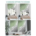 thumbnail image 4 of Modern Abstract, Tie Up Curtains for Windows 45 Inch Length Balloon Curtains Kitchen Adjustable Balloon Window Shade Ombre Sage Green Geometric Line Tie Up Valance Bathroom Curtain Window 34"x45", 4 of 6