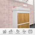 thumbnail image 3 of Peel and Stick Backsplash Tiles, 10 Sheets Rabat Pink Faux Spanish Handmade Tile for Kitchen, Bathroom, Wall Tile (12" x 12"), 3 of 7
