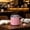 Pink, variant on Stainless Steel Double Wall Vacuum Insulated Travel Mug for Coffee, Tea, Camping, Commuting, 12oz, With Handle, Black