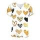 thumbnail image 3 of Fiudx Ofertas de La Semana Blusa de Manga Corta con Cuello En V para Mujer, Uniforme, Blusa con Bolsillos Estampados para El Día de San Valentín, 3 of 4