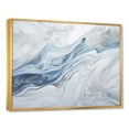 thumbnail image 2 of Designart "Liquid Art: Grey And Blue Glacier Charm" Glacier Floater Framed Wall Art Prints, 2 of 5