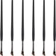 thumbnail image 1 of 6pcs Angled Eyeliner Brush Eye Shadow Concealer Makeup Brush Set, 1 of 4