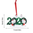 thumbnail image 3 of Fiudx Adorno Familiar Personalizado, Decoración Navideña Personalizable, Regalo Festivo, Duradero y Ligero, Adorno para Árbol de Navidad 2020, Disponible para Familias de 2 a 5, 4 X 4 Pulgadas, 3 of 3
