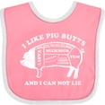 thumbnail image 3 of Inktastic I Like Pig Butts WHT Boys or Girls Baby Bib, 3 of 4