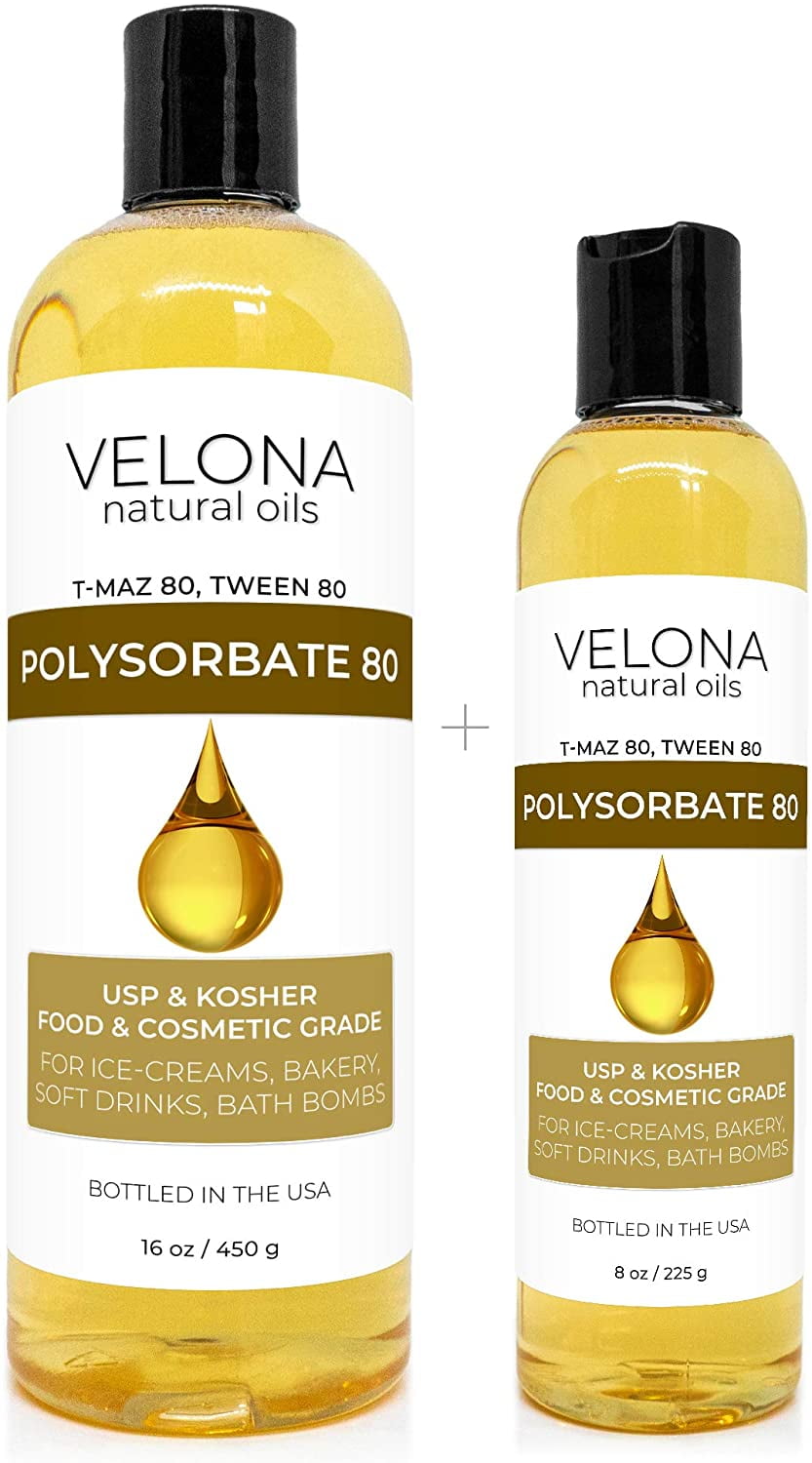 38.4 oz Polysorbate 80 for Bath Bombs Premium Polysorbate 80 (Sorbitan  Oleate) Liquid 100% Pure Cosmetics Grade Gentle on Skin Suitable for Making  Lotions Shampoos Body Washes and More 38.4 Ounce
