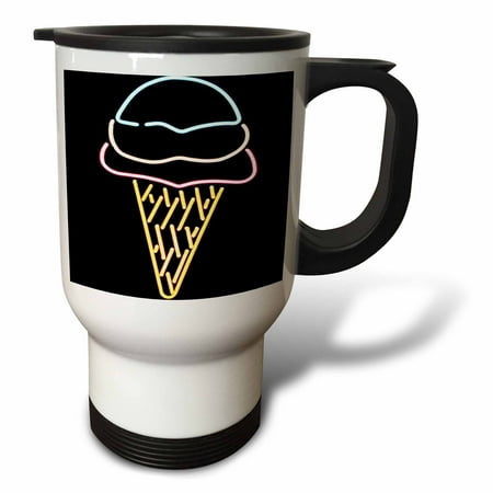

Neon-like Ice Cream Cone 14oz Stainless Steel Travel Mug tm-901-1