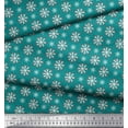 thumbnail image 3 of Soimoi Green polyester Crepe Fabric Crystals Floral Print Fabric by Yard 52 Inch Wide, 3 of 3