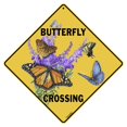 thumbnail image 1 of CROSSWALKS Butterfly Crossing 12" X 12" Aluminum Sign (X419), 1 of 7