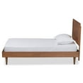 thumbnail image 2 of Bowery Hill Walnut Brown Finished Wood Twin Size Platform Bed, 2 of 9