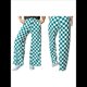 thumbnail image 3 of Pantalones Casuales A Cuadros para Mujer, Cintura Elástica, Cómodos, Holgados, de Pierna y con Bolsillos Verde Pavo Real XL, 3 of 7