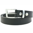 thumbnail image 4 of Orion Leather Men's 1 1/4" Black Latigo Leather Dress Belt Buckle And Loop Set, 4 of 4