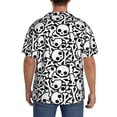 thumbnail image 3 of Zufioo skull pirate Mens Button Down Short Sleeve Shirt,Classic Plaid Shirt,Mens Accessories Fashion Tops-4X-Large, 3 of 5