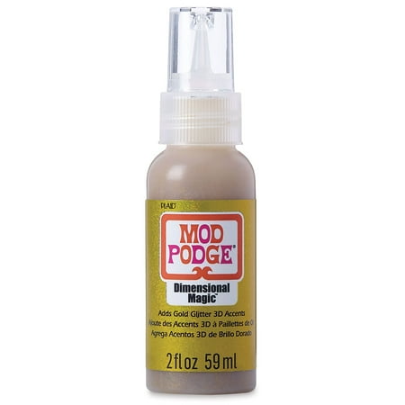 Mod Podge Dimensional Magic, Gold Glitter, 2 fl oz