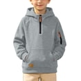 thumbnail image 2 of Zeijnsda Kids Boys Hoodies Fashion Sporty Long Sleeves Sweatshirts Children Youth Leisure Everyday Wear Hooded Tops for 4-15 Years, 2 of 9